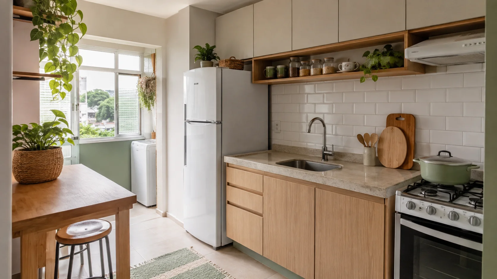 Como organizar uma cozinha pequena: 15 soluções para ganhar espaço sem reforma